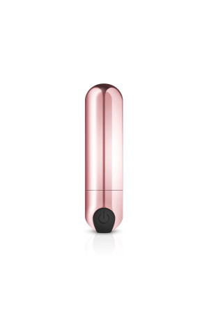 Золотистая вибропуля Rosy Gold Bullet Vibrator - 7,5 см.