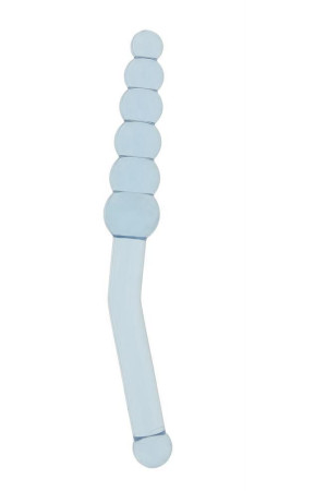 Голубая анальная ёлочка с ручкой Anal Angler - 23 см.