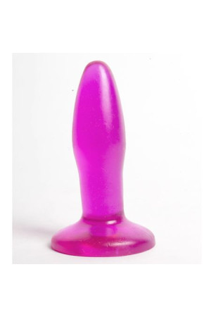 Фиолетовая анальная пробка с широким основанием - 10 см.