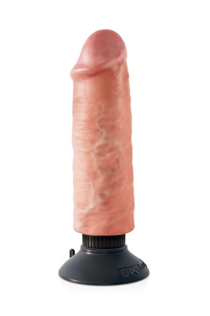 Вибромассажер-реалистик 6  Vibrating Cock - 17,8 см.