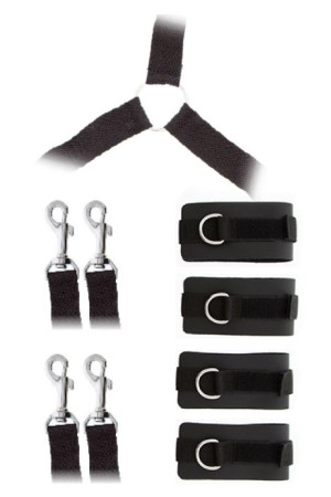 Комплект наручников и поножей LUXURIOUS BED RESTRAINT CUFF SET