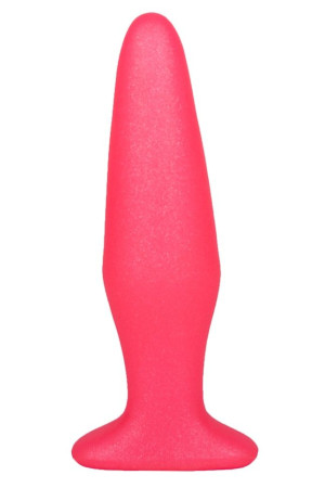 Розовая анальная пробка - 14 см.
