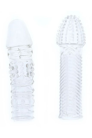 Комплект из 2 прозрачных насадок на пенис PENIS EXTENDER PACK