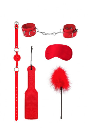 Красный игровой набор БДСМ Introductory Bondage Kit №4